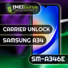 A34 SAMSUNG UNLOCK USB Carrier Unlock