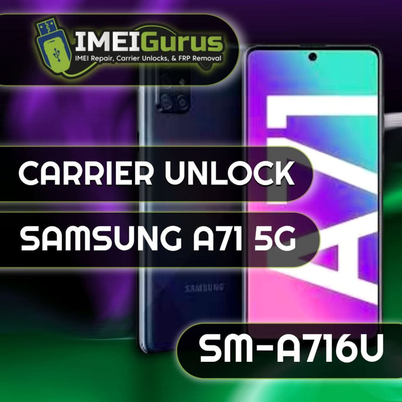 A716U SAMSUNG UNLOCK USB Carrier Unlock