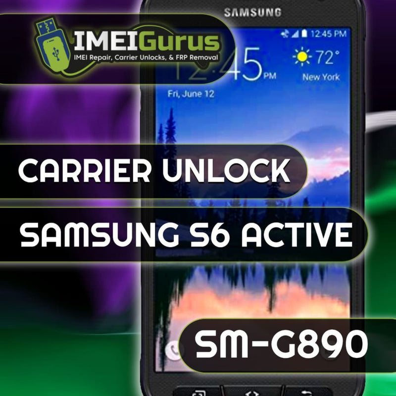 S6 ACTIVE SAMSUNG UNLOCK USB Carrier Unlock