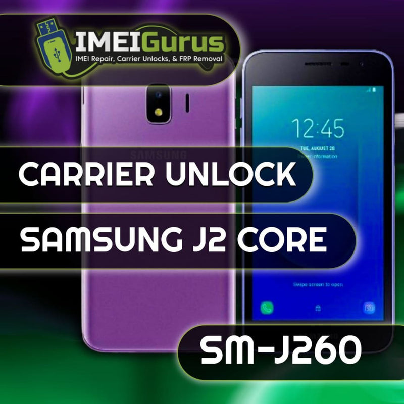 J260 SAMSUNG UNLOCK USB Carrier Unlock