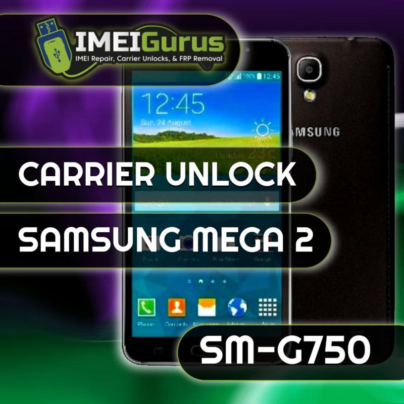 MEGA 2 SAMSUNG UNLOCK USB Carrier Unlock