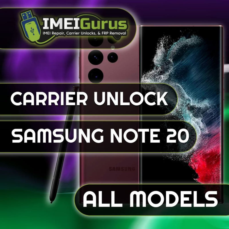 NOTE 20 SAMSUNG UNLOCK USB Carrier Unlock