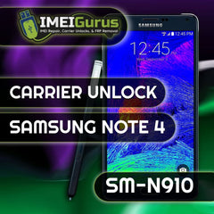 NOTE 4 SAMSUNG UNLOCK USB Carrier Unlock
