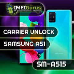 A51 SAMSUNG UNLOCK USB Carrier Unlock