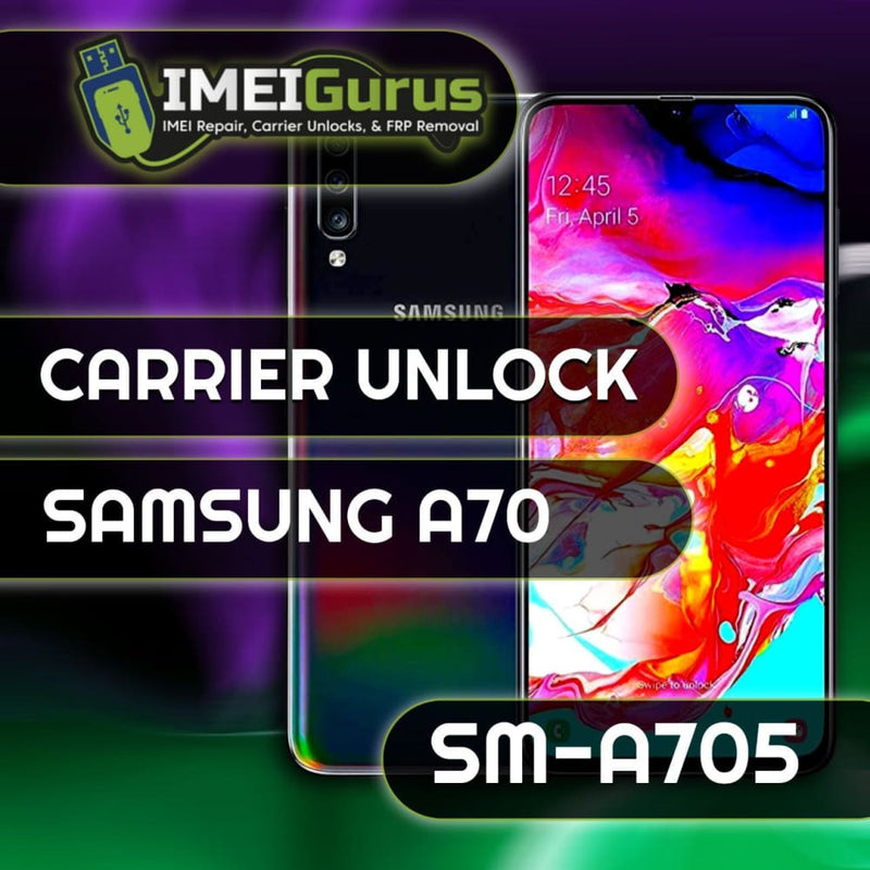 A70 SAMSUNG UNLOCK USB Carrier Unlock