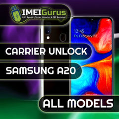 A20 SAMSUNG UNLOCK USB Carrier Unlock