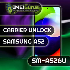 A52 SAMSUNG UNLOCK USB Carrier Unlock
