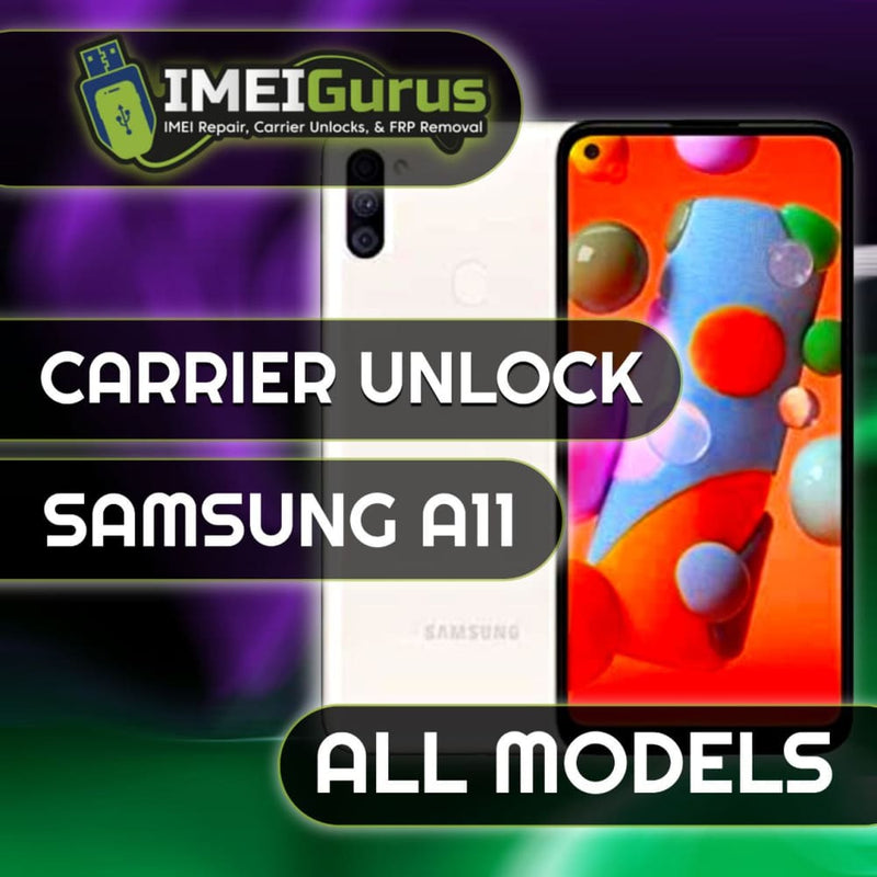 A11 SAMSUNG UNLOCK USB Carrier Unlock