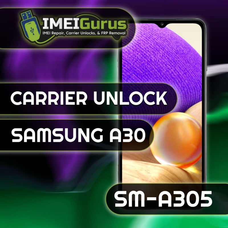 A30 SAMSUNG UNLOCK USB Carrier Unlock